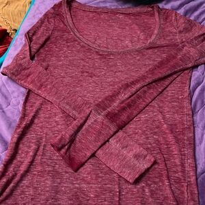American Eagle distressed long sleeve tee